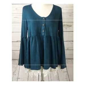 Altar'd State Faux Suede Blouse.